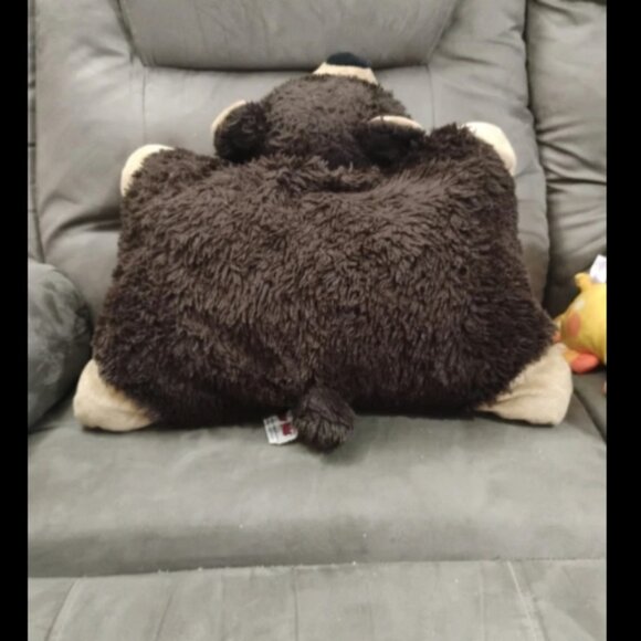 Pillow Pets Mr Bear Dark Brown Pillow Plush - Picture 5 of 11
